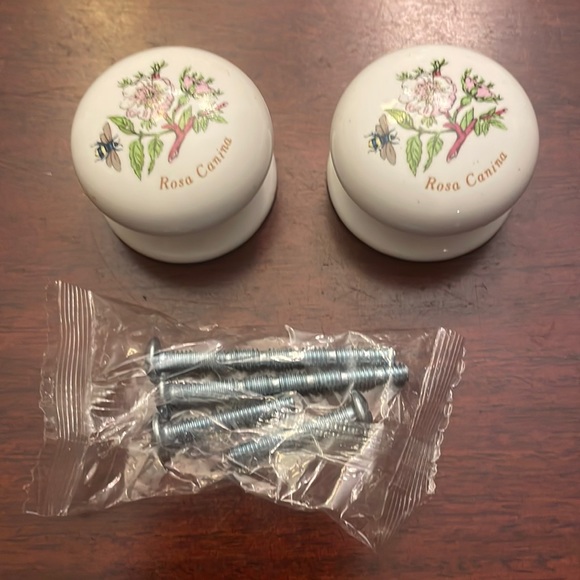 Portmeirion botanic garden drawer pulls floral cabinet knobs flowers bundle 6 - Picture 2 of 9